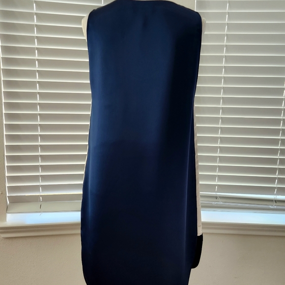 T Alexander Wang Mini Tank Dress With Pockets Blue and White size 6 - Picture 4 of 6